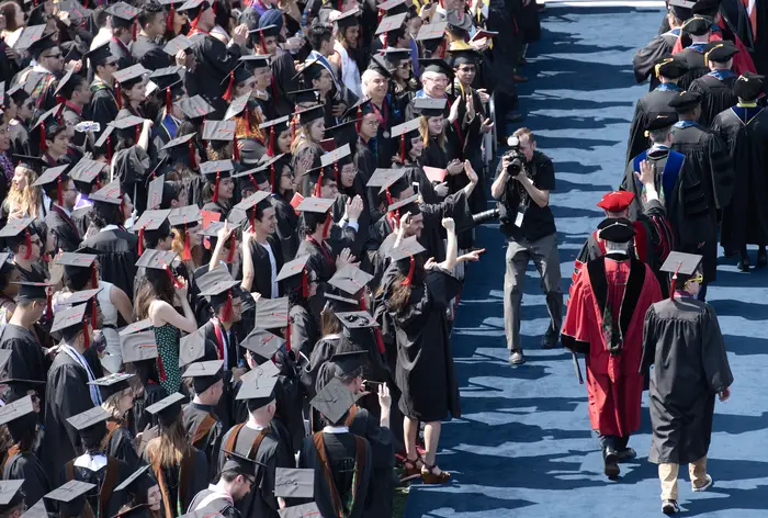 Kevin Lorenzi photographs Commencement